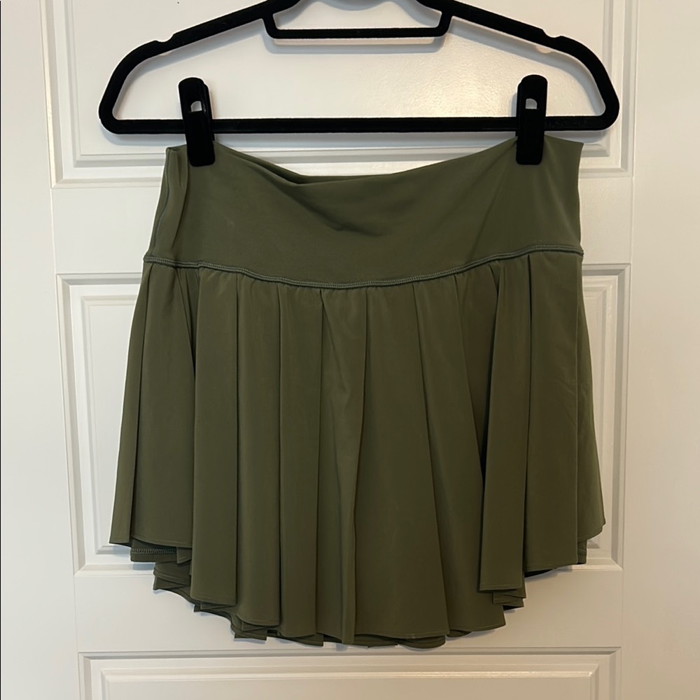 Aerie Olive Green Tennis Skirt